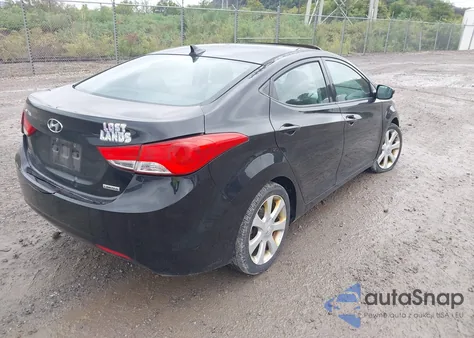 2013 Hyundai Elantra Limited from USA, damaged, VIN 5NPDH4AE7DH442486